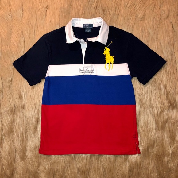 Polo Ralph Lauren—Big Pony Color Block Polo!! GUC!! - Picture 1 of 6